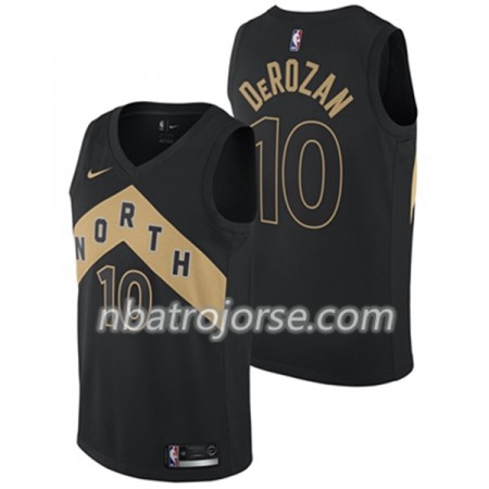 Män Toronto Raptors Tröja DeMar DeRozan 10 Nike City Edition Swingman